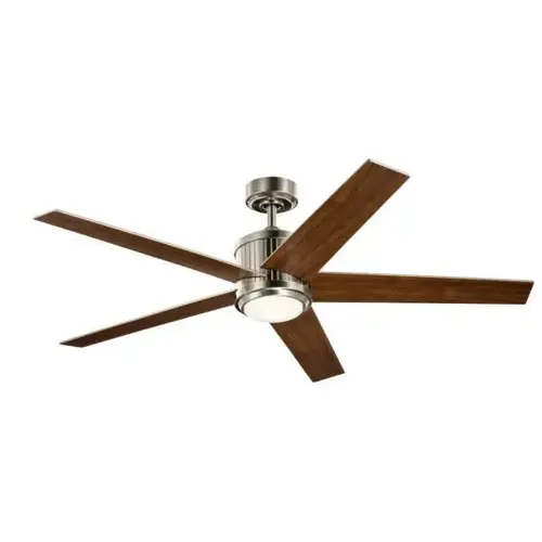 Brahm 56 In. 5-Blade Led Ceiling Fan W/ Light (Stainless Steel)