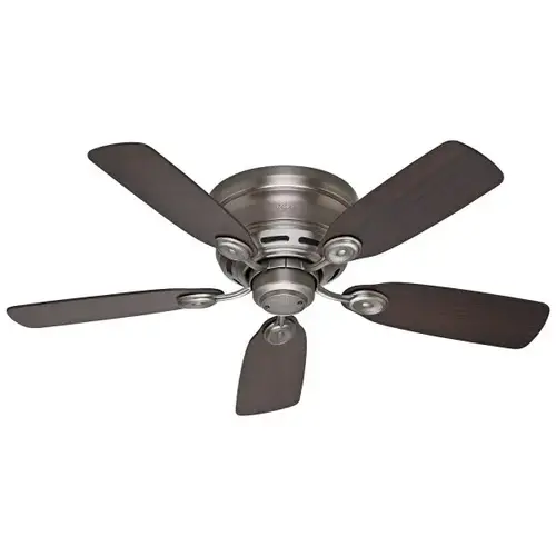 42 In. Low Profile Ceiling Fan W/ Light (Antique Pewter)