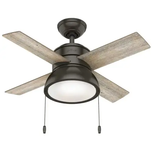 Loki 36 In. Ceiling Fan W/ Light (Bronze)