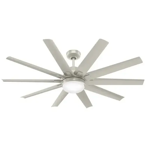 Hunter Fan Overton Ceiling Fan W/ Light (Brushed Nickel)