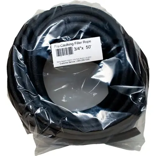 30751 3/4" X 50 ft Coil Pre-Caulking Backer Rod 30751 3/4" X 50 ft Coil Pre-Caulking Backer Rod