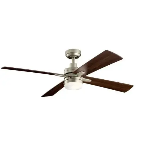Lija 52 In. 4-Blade Led Ceiling Fan W/ Light (Silver)