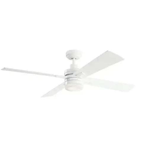 Lija 52 In. 4-Blade Led Ceiling Fan W/ Light (White)