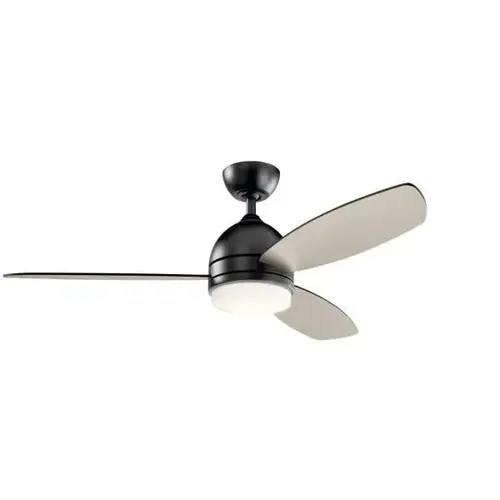 52 In. Led Ceiling Fan W/ Light (Black)