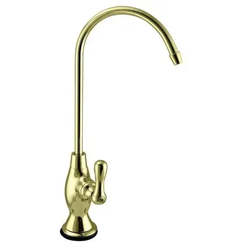 Classic Lever Cold Water Dispenser Faucet, Polished Brass
