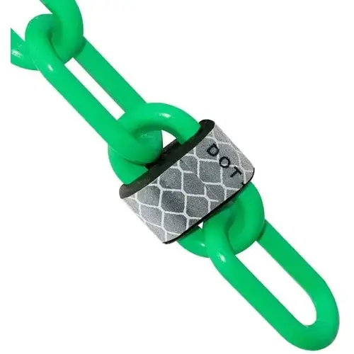 2 Inch X 100 Feet Green Reflective Plastic Barrier Chain 2 Inch X 100 Feet Green Reflective Plastic Barrier Chain