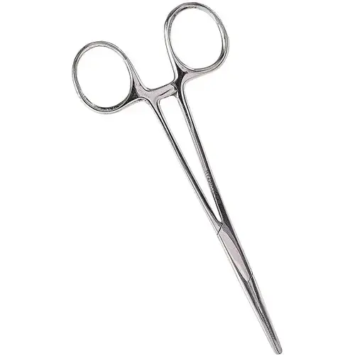 Precision Kelly Forceps, Locking/clamping, Curved, Silver, 5.5" Precision Kelly Forceps, Locking/clamping, Curved, Silver, 5.5"
