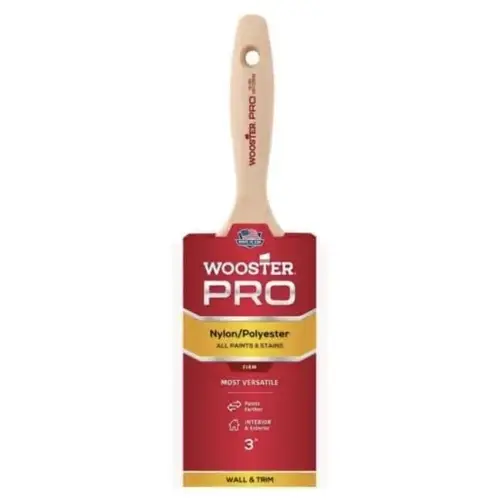PRO 3 In. Nylon/Polyester Flat Brush PRO 3 In. Nylon/Polyester Flat Brush