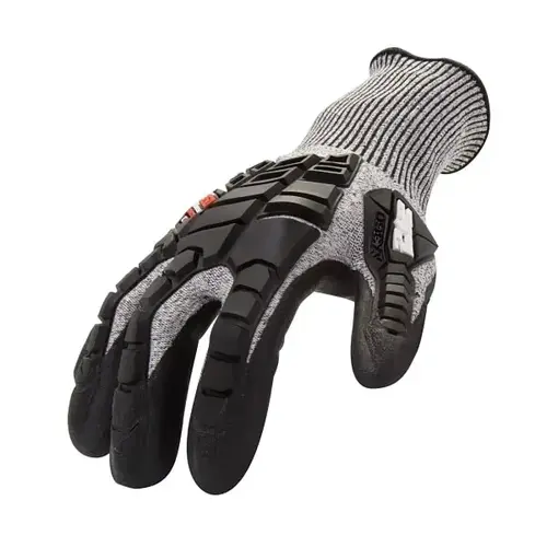 Impact Cut Resistant 5 Gloves, X-Large, Black/gray