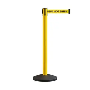 Montour Line ES400-YW-CAUYB-130 11 ft Crowd Control Retractable Belt -Caution - Do Not Enter Belt