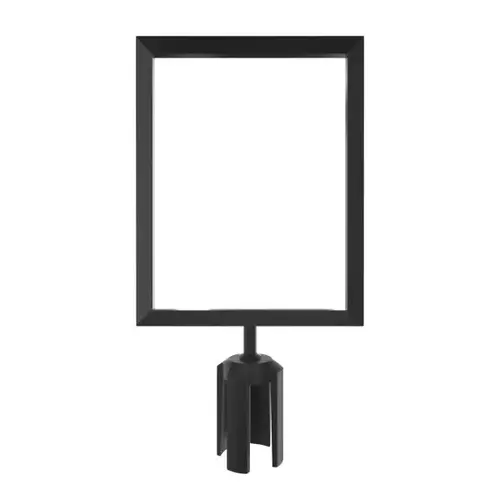 Heavy Duty Sign Frame Black 8.5w X 11h With Clear Acrylic Inserts