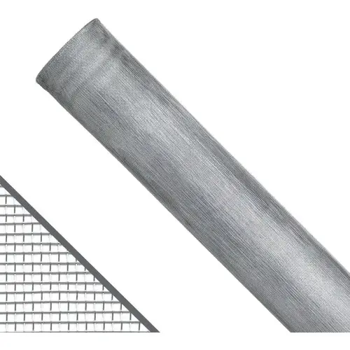 48 In. X 100 Ft. Bright Aluminum Screen Roll For Windows And Door