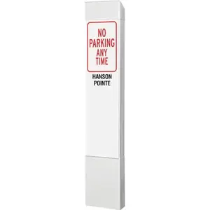Hd Supply 271201 Media Bollard Cover, White Custom