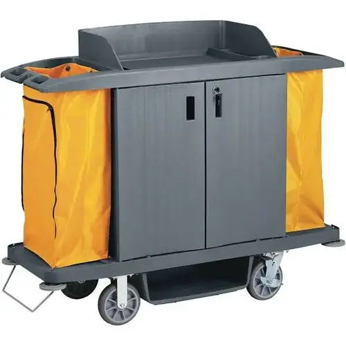 Large Housekeeping Cart W/ Doors Large Housekeeping Cart W/ Doors