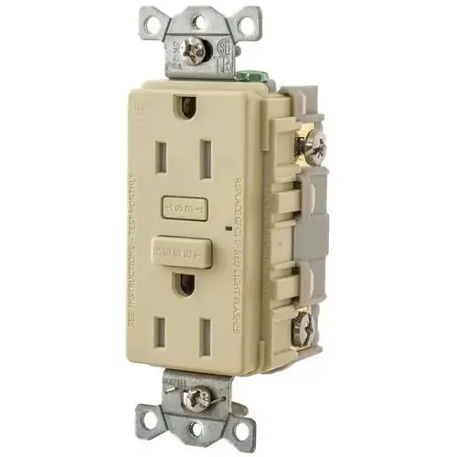 Wiring Autoguard 15a 125v Gfci Self-Test Tamper/Weather-Resistant Outlet (Ivory)