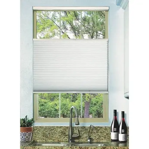 Simply 54 In. X 72 In. Cordless Blackout Single Cell Cellular Shade (White)