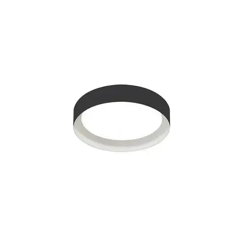 Reveal 12" LED Flush Mount, 3000k, Black/White