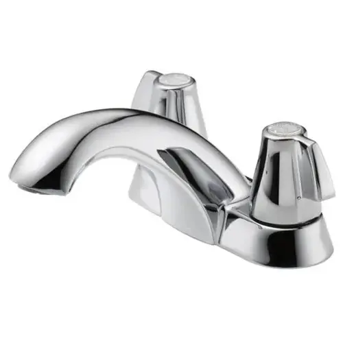 Classic Two Handle Centerset Bath Faucet Less Pop-Up, Chrome Classic Two Handle Centerset Bath Faucet Less Pop-Up, Chrome