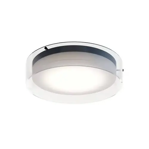Studio 16" LED Flush Mount, Adjustable Cct, Black