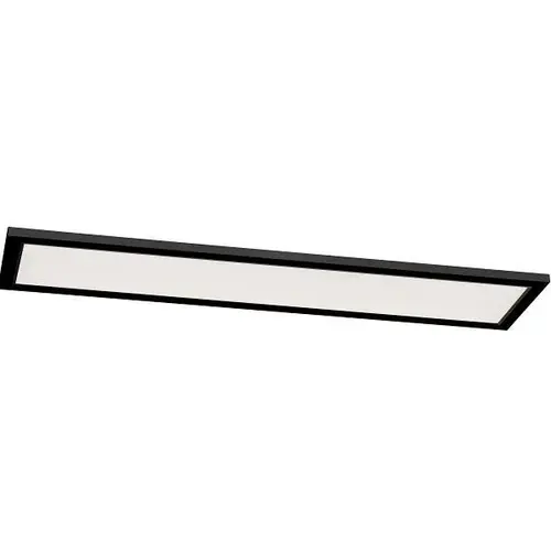 Lugano 48 In. LED Ceiling Flat Panel 120-277v Adjustable CCT (Black)