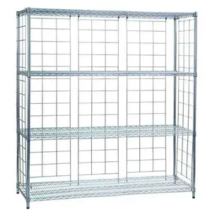 R&B Wire Products LC1860-KIT Chrome Plated Side And Back Enclosure Panels For 18x60 Units