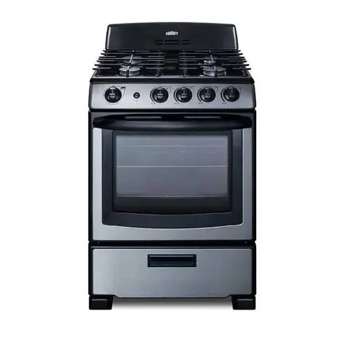 24 Inch Wide Gas Range In Stainless Steel Pro247ss