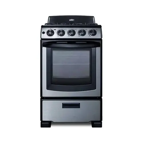 20 Inch Wide Gas Range In Stainless Steel Pro201ss