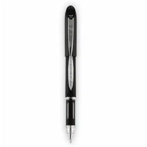 Jetstream Stick Hybrid Gel Pen Bold 1 Mm Black Ink Black/Silver Barrel