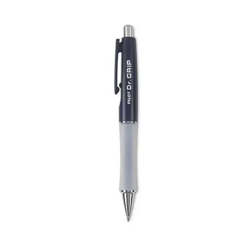Dr. Grip Ballpoint Pen Retractable Medium 1 Mm Blue Ink Navy Barrel