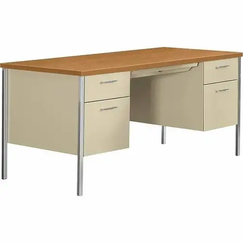 34000 Double Pedestal Desk 60"X30"X29.5" Putty