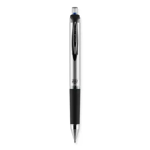 207 Impact Gel Pen Retractable Bold 1 Mm Blue Ink Black/Blue Barrel