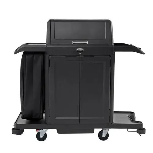 Rubbermaid 2202587 Executive Full Size Housekeeping Cart With Doors And ...