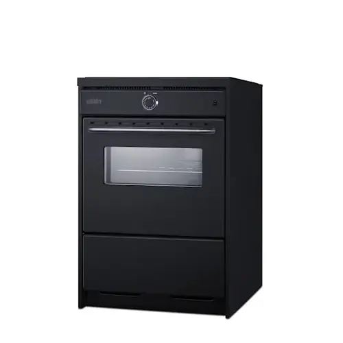 24" Wide Slide-In Style 220v Electric Range In Black 24" Wide Slide-In Style 220v Electric Range In Black