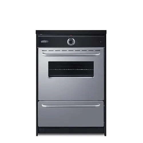 24" W 220v Electric Range, Stainless Steel