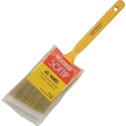 Q3208 2-1/2" Softip Nylon Poly Angle Sash Paint Brush