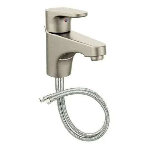Edgestone 1-Handle Centerset Bathroom Faucet Quick Install Brushed Nickel Chrome Edgestone 1-Handle Centerset Bathroom Faucet Quick Install Brushed Nickel Chrome
