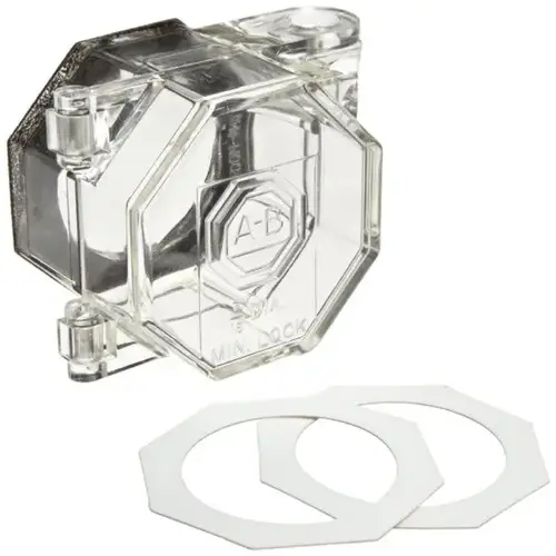 Push Button/E-Stop Lockout Bases, 30.5 Mm, Polycarbonate Red, Package Of 5 Push Button/E-Stop Lockout Bases, 30.5 Mm, Polycarbonate Red, Package Of 5