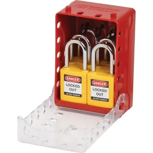 Ultra Compact Lock Box, Mounting Bracket 6 Yellow Keyed Alike Safety Locks Ultra Compact Lock Box, Mounting Bracket 6 Yellow Keyed Alike Safety Locks