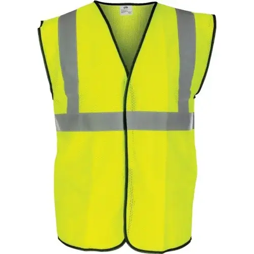 Corp. Large Ansi Class 2 Safety Vest Yellow