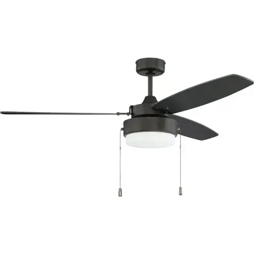Intrepid 52 In. 3-Blade LED Ceiling Fan With Light (Brown)