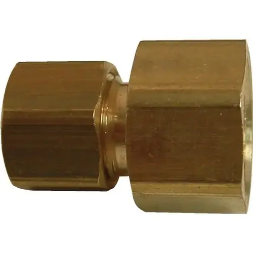 Watts Brass Adapter, 3/8" Compression X 1/2" Female Compression Watts Brass Adapter, 3/8" Compression X 1/2" Female Compression