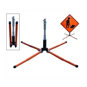 Dicke Safety SUF2000W Products 12 X 22 In. Roll-Up Sign Stand (Black/Orange)