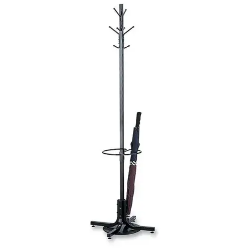 Black Metal Costumer With Umberlla Rack Black Metal Costumer With Umberlla Rack