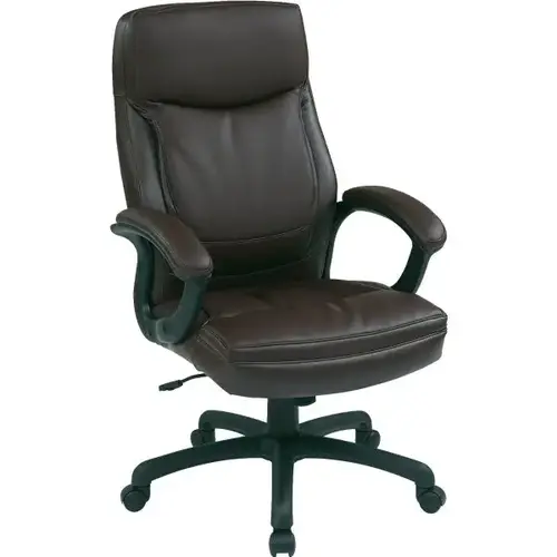 Worksmart Green High Back Eco Leather Chair Dark Burgundy
