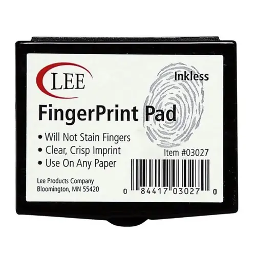 Inkless Black Fingerprint Pad For Paper Applications Inkless Black Fingerprint Pad For Paper Applications