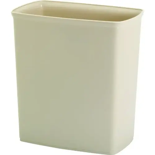 9 Quart Plastic Trash Can, Bone 9 Quart Plastic Trash Can, Bone