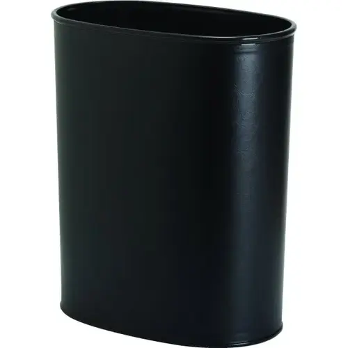13 Quart Leatherette Trash Can Black