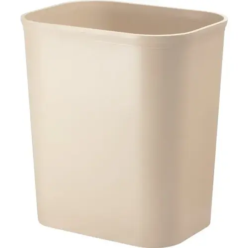 14 Quart Plastic Trash Can Beige Ul Approved