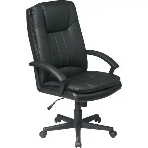Worksmart High Back Black Executive Eco Leather Chair