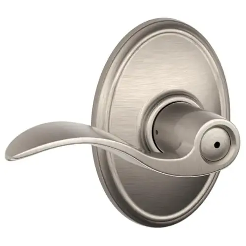 Accent F Series Lever With Wakefield Trim, Privacy, Grade Aaa, Metal, Satin Nickel Accent F Series Lever With Wakefield Trim, Privacy, Grade Aaa, Metal, Satin Nickel